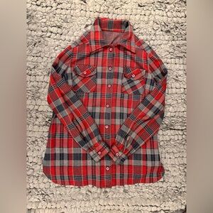 Hand Made Vintage Plaid Buttondown Shirt